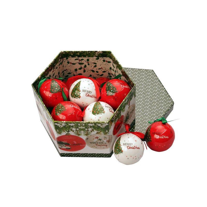 box de noel avec 14 boules